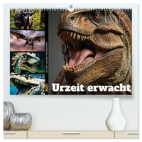 Urzeit erwacht - Ein Jahr mit den Dinosauriern (hochwertiger Premium Wandkalender 2027 DIN A2 quer), Kunstdruck in Hochglanz