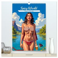 Spicy World - Miami Lifestyle (hochwertiger Premium Wandkalender 2027 DIN A2 hoch), Kunstdruck in Hochglanz