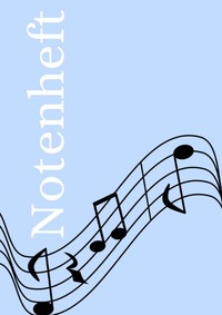 Notenheft: DIN A4 Notenlinienheft | 60 Seiten mit 12 Notenzeilen / Systeme pro Blatt | Papier 90g/m² | Musikheft mit Notenlinien