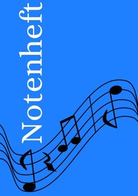 Notenheft: DIN A4 Notenlinienheft | 60 Seiten mit 12 Notenzeilen / Systeme pro Blatt | Papier 90g/m² | Musikheft mit Notenlinien