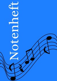Notenheft: DIN A5 Notenlinienheft | 200 Seiten mit 12 Notenzeilen / Systeme pro Blatt | Papier 90g/m² | Musikheft mit Notenlinien