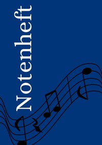 Notenheft: DIN A4 Notenlinienheft | 30 Seiten mit 12 Notenzeilen / Systeme pro Blatt | Papier 90g/m² | Musikheft mit Notenlinien