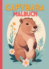 Capybara Malbuch für Kinder | Großformat A4