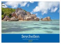 Seychellen - Trauminseln im Indischen Ozean (Wandkalender 2027 DIN A2 quer), CALVENDO Monatskalender