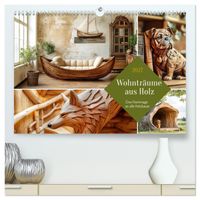 Wohnträume aus Holz (hochwertiger Premium Wandkalender 2027 DIN A2 quer), Kunstdruck in Hochglanz