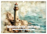 Geheimnisvolle Landkarten (Wandkalender 2027 DIN A3 quer), CALVENDO Monatskalender