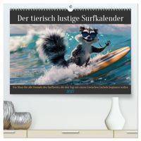 Der tierisch lustige Surfkalender (hochwertiger Premium Wandkalender 2027 DIN A2 quer), Kunstdruck in Hochglanz