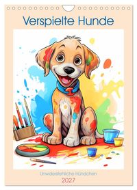 Verspielte Hunde (Wandkalender 2027 DIN A4 hoch), CALVENDO Monatskalender
