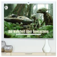 Die Wahrheit über Geocaching (hochwertiger Premium Wandkalender 2027 DIN A2 quer), Kunstdruck in Hochglanz