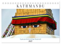 KATHMANDU, Nepals Hauptstadt (Tischkalender 2027 DIN A5 quer), CALVENDO Monatskalender