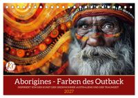 Aborigines - Farben des Outback (Tischkalender 2027 DIN A5 quer), CALVENDO Monatskalender