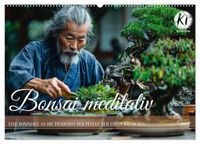 Bonsai meditativ (Wandkalender 2027 DIN A2 quer), CALVENDO Monatskalender