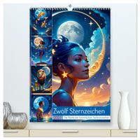 Zwölf Sternzeichen (hochwertiger Premium Wandkalender 2027 DIN A2 hoch), Kunstdruck in Hochglanz