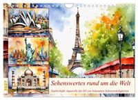 Sehenswertes rund um die Welt (Wandkalender 2027 DIN A4 quer), CALVENDO Monatskalender