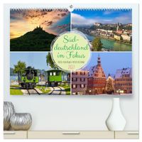 Süddeutschland im Fokus (hochwertiger Premium Wandkalender 2027 DIN A2 quer), Kunstdruck in Hochglanz