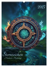 Sternzeichen Nordische Mythology (Wandkalender 2027 DIN A2 hoch), CALVENDO Monatskalender