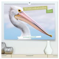 Wildtierkalender (hochwertiger Premium Wandkalender 2027 DIN A2 quer), Kunstdruck in Hochglanz
