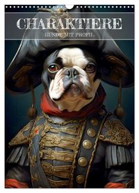 CHARAKTIERE Hunde mit Profil (Wandkalender 2027 DIN A3 hoch), CALVENDO Monatskalender