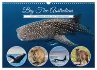Big Five Australiens Buckelwal, Walhai, Orca, Quokka,Känguru (Wandkalender 2027 DIN A3 quer), CALVENDO Monatskalender