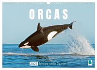 Orcas: Schwarz-weiße Giganten (Wandkalender 2027 DIN A3 quer), CALVENDO Monatskalender