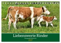 Liebenswerte Rinder (Tischkalender 2027 DIN A5 quer), CALVENDO Monatskalender