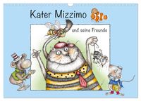 Kater Mizzimo und seine Freunde (Wandkalender 2027 DIN A3 quer), CALVENDO Monatskalender