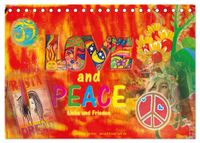 Love and Peace Liebe und Frieden (Tischkalender 2027 DIN A5 quer), CALVENDO Monatskalender