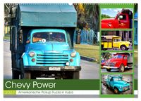 CHEVY POWER - Amerikanische Pickup Trucks in Kuba (Wandkalender 2027 DIN A2 quer), CALVENDO Monatskalender