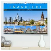 Frankfurt - Wolkenkratzer und Tradition (hochwertiger Premium Wandkalender 2027 DIN A2 quer), Kunstdruck in Hochglanz