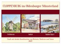 Cloppenburg im Oldenburger Münsterland (Wandkalender 2027 DIN A2 quer), CALVENDO Monatskalender