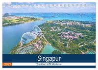 Singapur - Tradition trifft Moderne (Tischkalender 2027 DIN A5 quer), CALVENDO Monatskalender