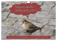 Sag es doch DENGLISCH (Wandkalender 2027 DIN A4 quer), CALVENDO Monatskalender