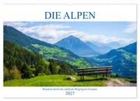 Die Alpen - Wandern durch die schönste Bergregion Europas. (Wandkalender 2027 DIN A2 quer), CALVENDO Monatskalender