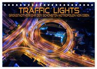 Traffic Lights - Großstadtverkehr der schönsten Metropolen von oben (Tischkalender 2027 DIN A5 quer), CALVENDO Monatskalender