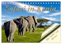Safari in Kenia (Tischkalender 2027 DIN A5 quer), CALVENDO Monatskalender