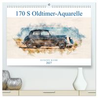 170 S Oldtimer-Aquarelle (hochwertiger Premium Wandkalender 2027 DIN A2 quer), Kunstdruck in Hochglanz
