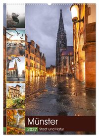 Münster - Stadt und Natur (Wandkalender 2027 DIN A2 hoch), CALVENDO Monatskalender