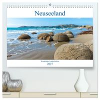 Neuseeland - Wandelnde Landschaften (hochwertiger Premium Wandkalender 2027 DIN A2 quer), Kunstdruck in Hochglanz