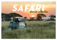 Safari durch Afrika (Tischkalender 2027 DIN A5 quer), CALVENDO Monatskalender