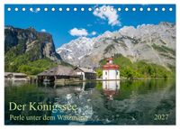 Der Königssee Perle unter dem Watzmann (Tischkalender 2027 DIN A5 quer), CALVENDO Monatskalender