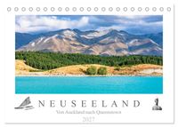 Neuseeland - Von Auckland nach Queenstown (Tischkalender 2027 DIN A5 quer), CALVENDO Monatskalender