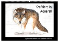 Krafttiere in Aquarell (Wandkalender 2027 DIN A2 quer), CALVENDO Monatskalender