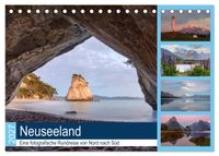Neuseeland - Eine fotografische Rundreise von Nord nach Süd (Tischkalender 2027 DIN A5 quer), CALVENDO Monatskalender