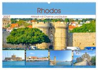 Rhodos - Altstadt mit Charme und Zauber (Wandkalender 2027 DIN A2 quer), CALVENDO Monatskalender