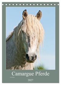 Camargue Pferde - weiße Mähnen (Tischkalender 2027 DIN A5 hoch), CALVENDO Monatskalender