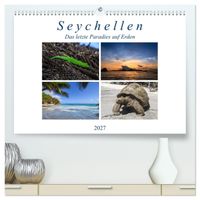 Seychellen - Das letzte Paradies auf Erden (hochwertiger Premium Wandkalender 2027 DIN A2 quer), Kunstdruck in Hochglanz
