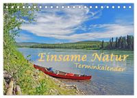 Einsame Natur - Terminkalender (Tischkalender 2027 DIN A5 quer), CALVENDO Monatskalender