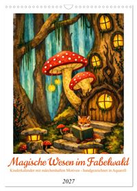 Magische Wesen im Fabelwald (Wandkalender 2027 DIN A3 hoch), CALVENDO Monatskalender