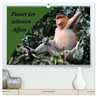 Planet der seltenen Affen (hochwertiger Premium Wandkalender 2027 DIN A2 quer), Kunstdruck in Hochglanz