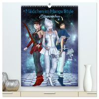 Mädchen im Manga Style (Sternzeichen) (hochwertiger Premium Wandkalender 2027 DIN A2 hoch), Kunstdruck in Hochglanz